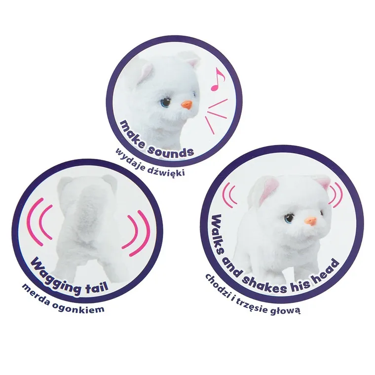Smiki, Pisicuta la veterinar, set cu jucarie de plus interactiva si accesorii