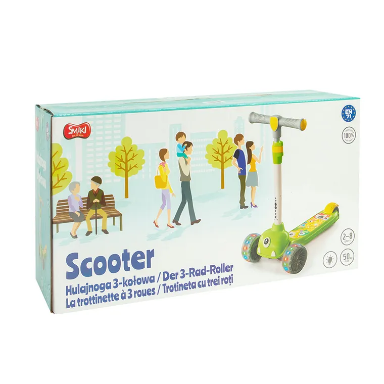 Smiki, trotineta, verde