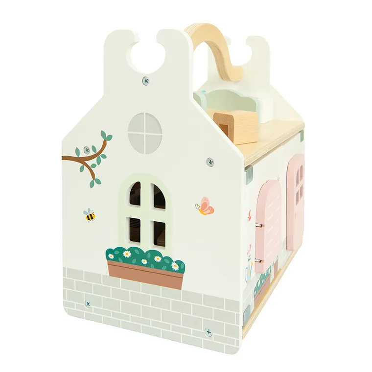 Smiki, Zookabee, casuta din lemn pentru papusi, 9 elemente