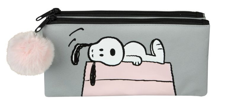 Snoopy, penar etui, gri