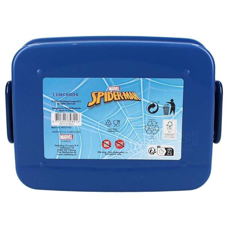 Spider-Man, Let's Eat, cutie pentru pranz, albastru