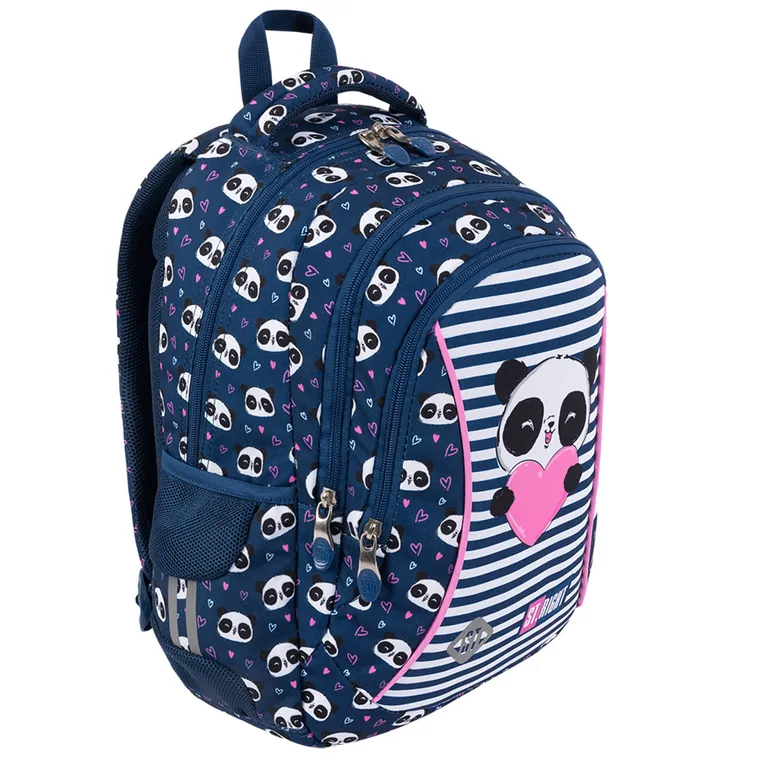 St.Right, rucsac cu 3 compartimente, Love Panda