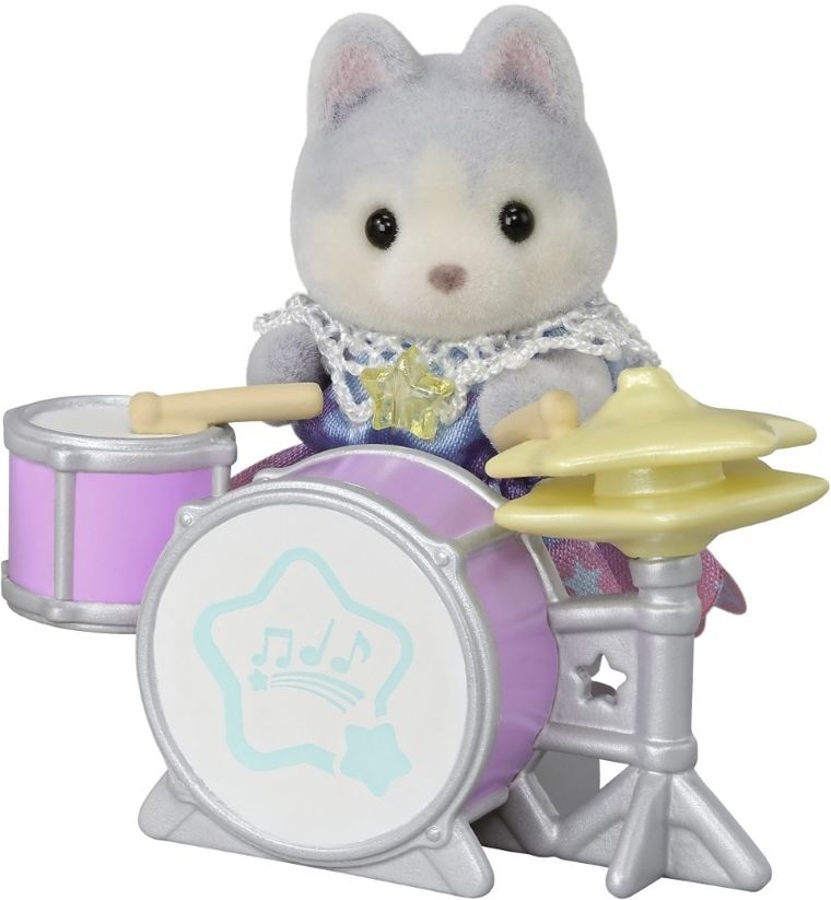 Sylvanian Families, 40th Anniversary, Baby Starry Concert, figurine cu accesorii, 5845