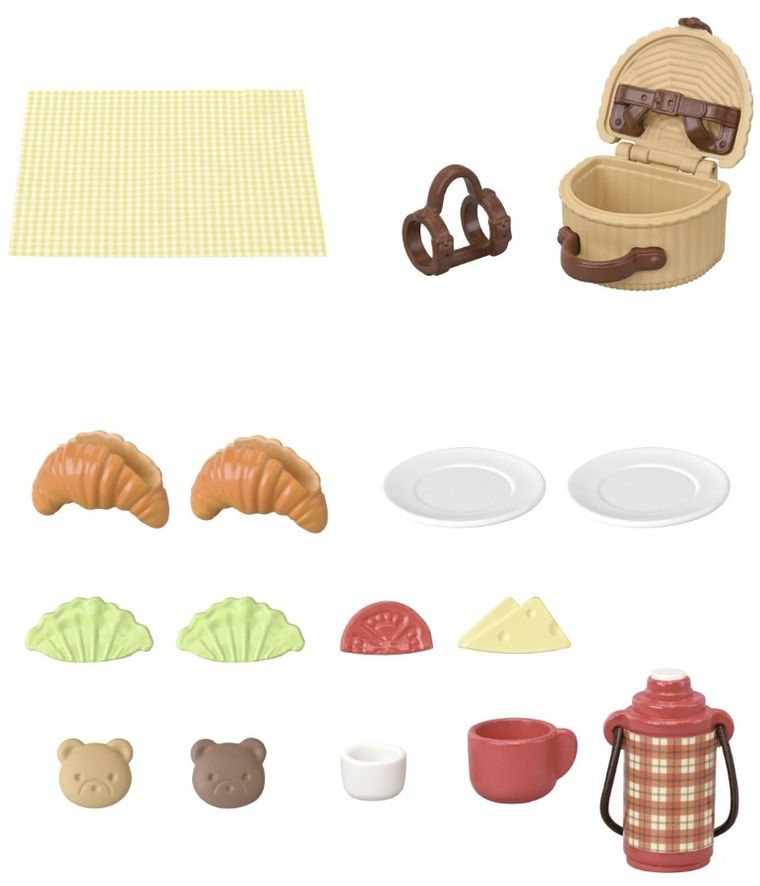 Sylvanian Families, Biscuit Siblings Picnic, set cu figurine, 5852