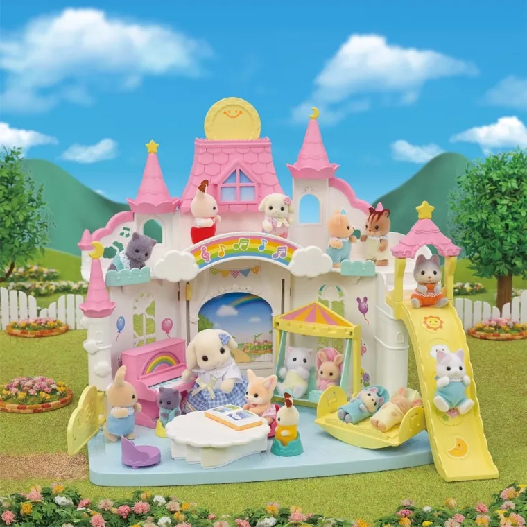 Sylvanian Families, Gradinita colorata, set cu figurine, 5743