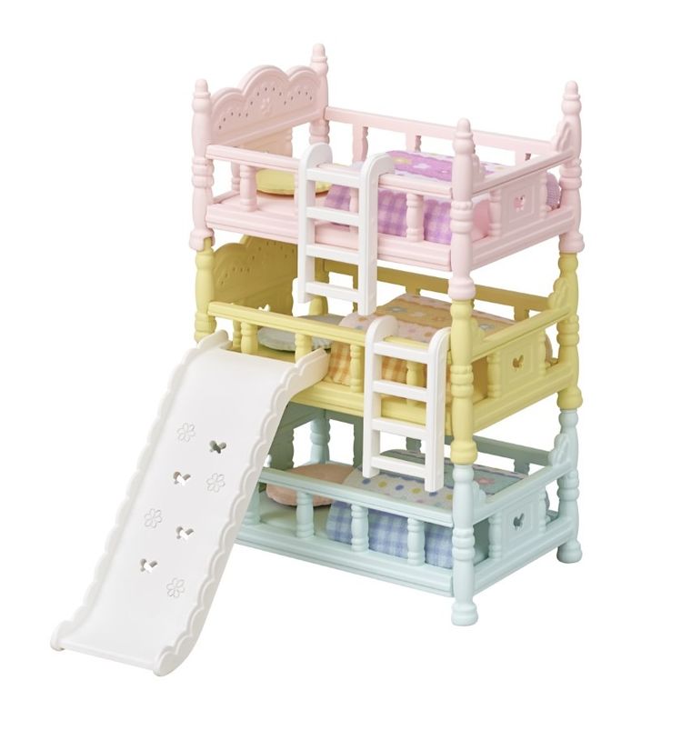 Sylvanian Families, Pat triplu, set cu accesorii, 5741