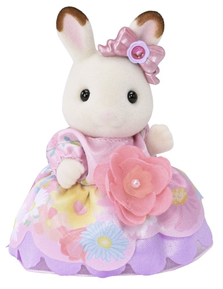 Sylvanian Families, Printese cu tinute inflorate, set de figurine, 5809