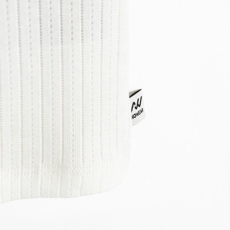 Top ajurat din bumbac pieptanat NOWEAR