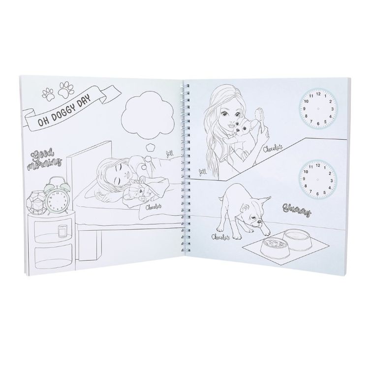 Top Model, Doggy, caiet de schite, set creativ cu stickere