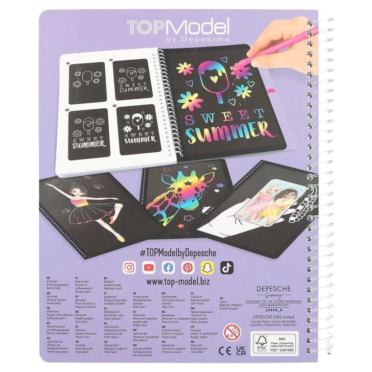Top Model, Magic Scratch, card razuibil cu un stilou