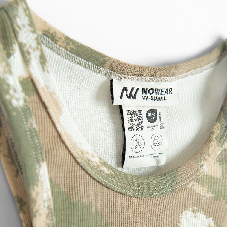 Top reiat kaki cu adaos de modal NOWEAR