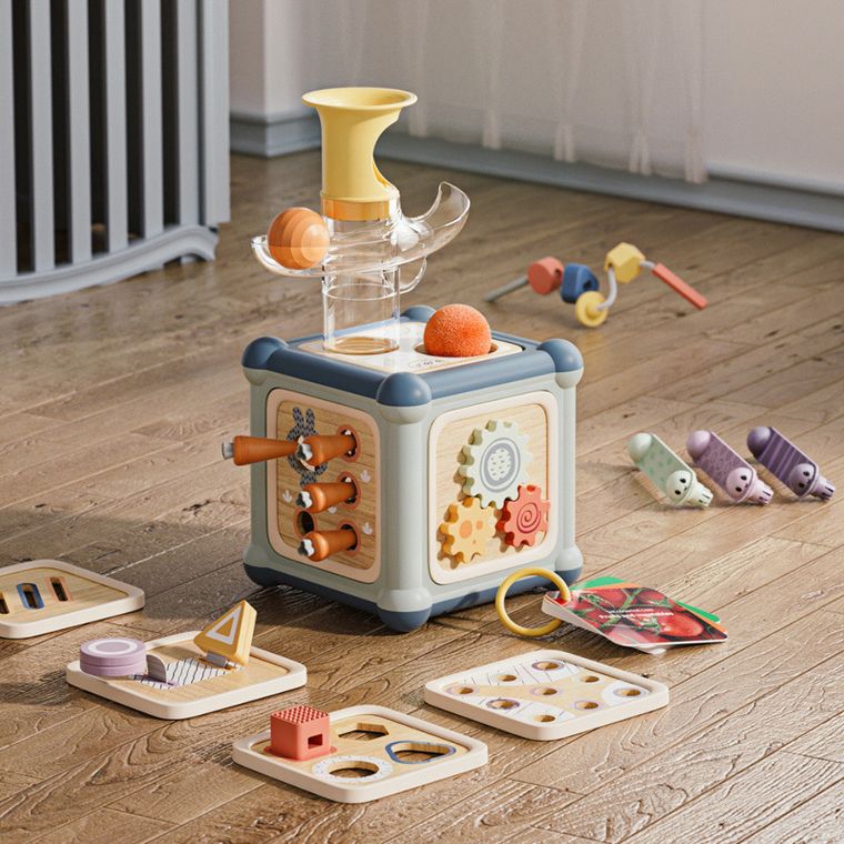 Topbright, Cub educational 10in1 Maestru al abilitatilor motorii fine, 12 luni