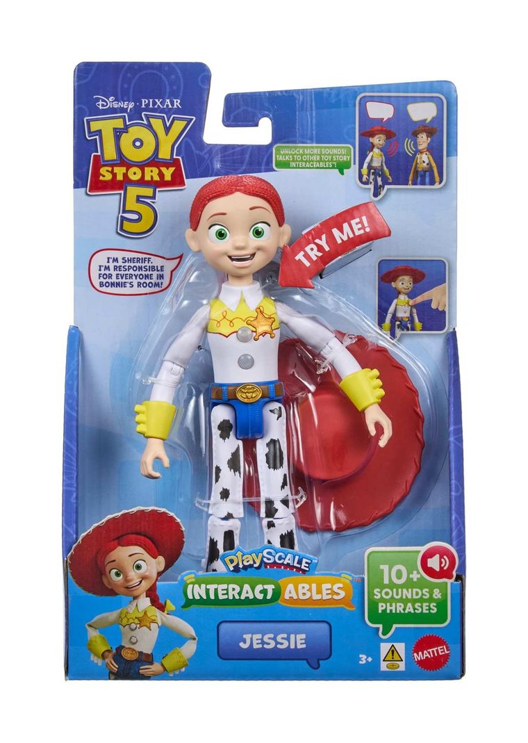 Toy Story 5, Jessie, figurina vorbitoare interactiva, scara 18 cm
