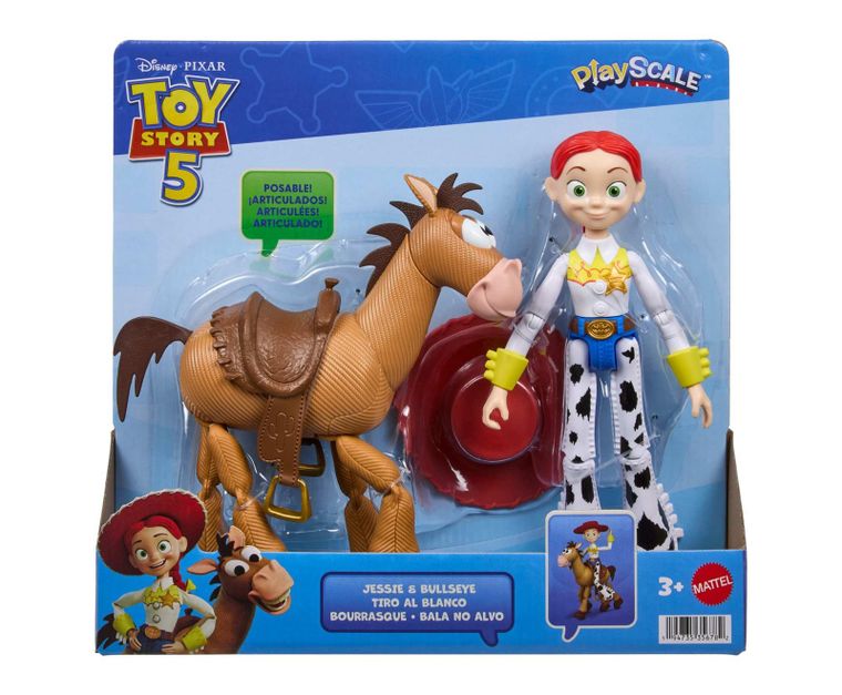 Toy Story 5, PlayScale, Jessie + Mustang, set de 2 figurine, scara 18 cm