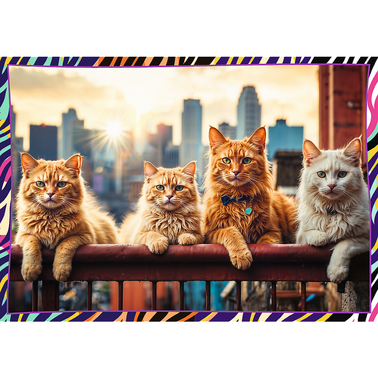 Trefl, Funny animals, puzzle, 4-250 piese