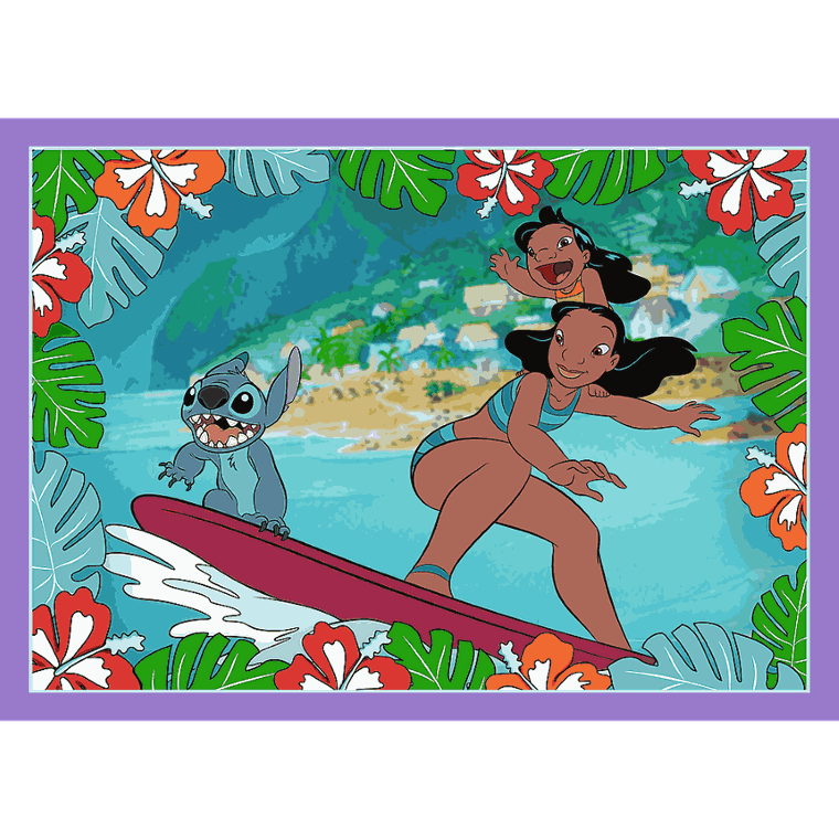 Trefl, Lilo si Stitch, puzzle, 4in1, 207 piese