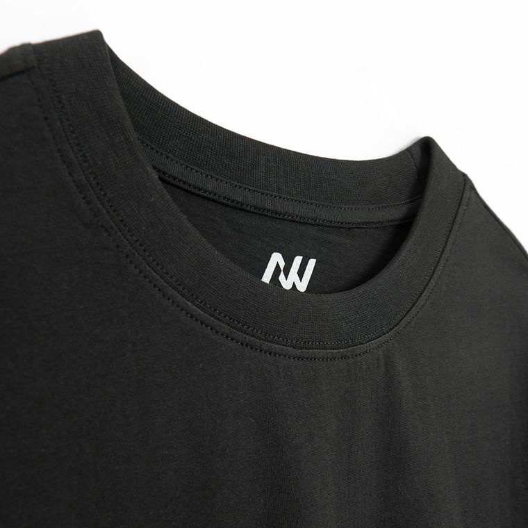 Tricou basic din bumbac cu croiala oversize NOWEAR