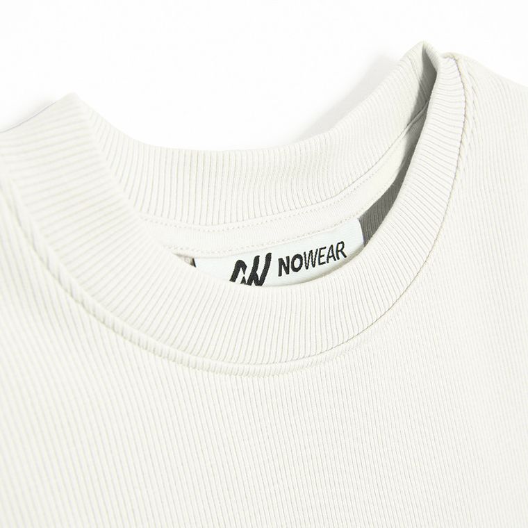 Tricou crop top cu adaos de modal NOWEAR