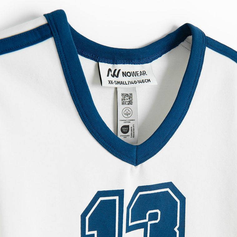 Tricou cu imprimeu si croiala slim NOWEAR