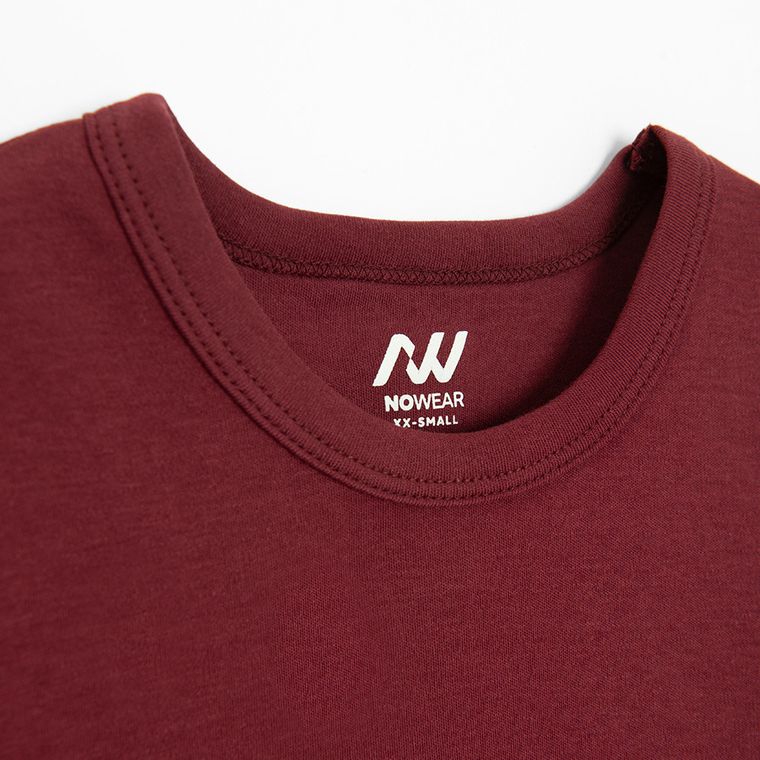 Tricou din bumbac cu croiala scurta NOWEAR