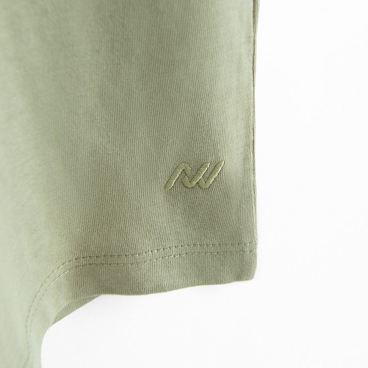 Tricou regular din bumbac pieptanat NOWEAR