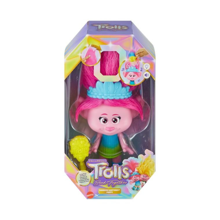 Trolls, Poppy, papusa, lumina si sunetul