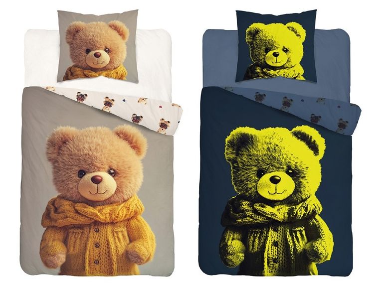 Ursulet, Fluo, set lenjerie de pat, single, 140-200 cm