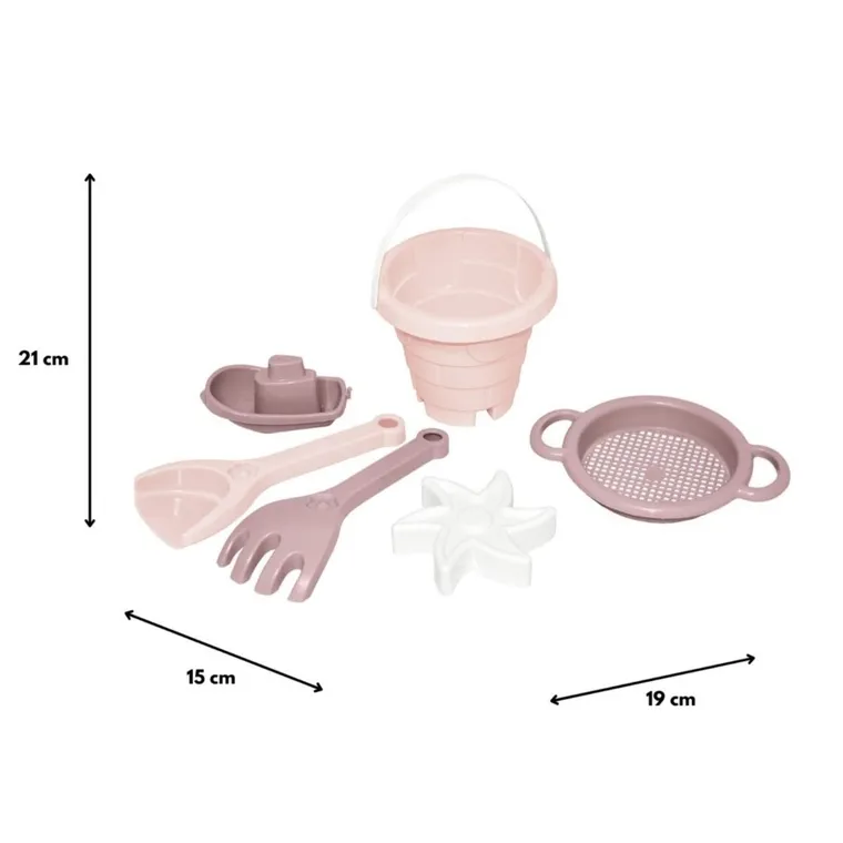Wader, set de nisip, castel, Vata de zahar trandafirie