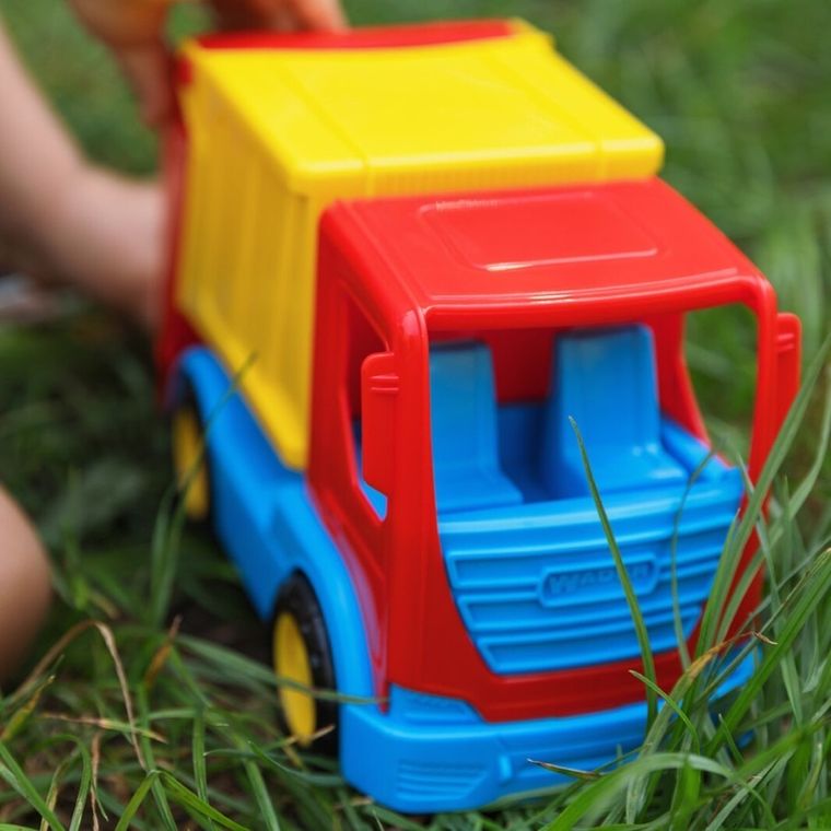 Wader, Tech Truck, Masinuta de gunoi, vehicul, 26 cm