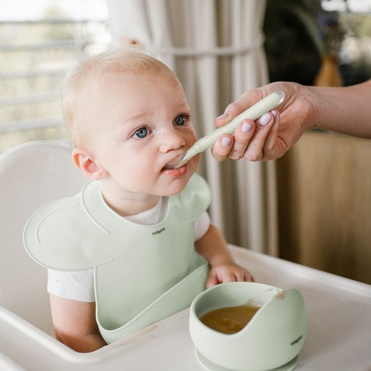 BabyOno, Casti din silicon cu ventuza, menta verde