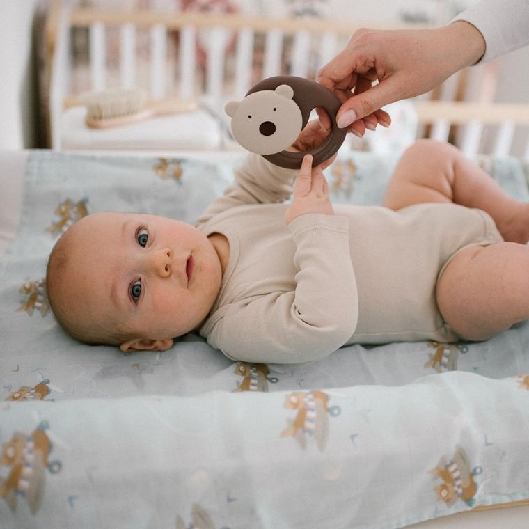 BabyOno, Natural Bamboo, scutece din fibra naturala de bambus, 70-70 cm, 3 buc., mix