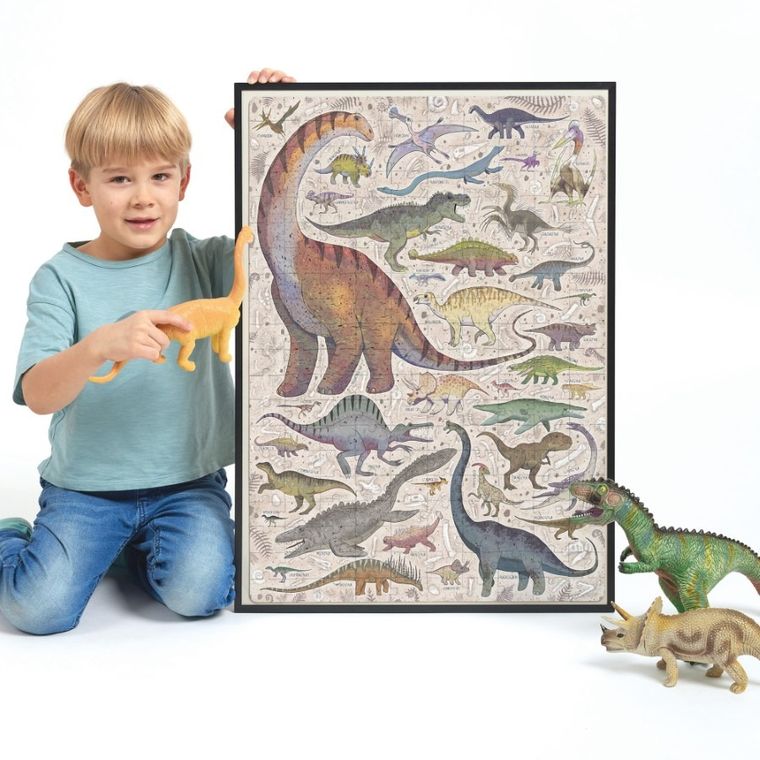 Banana Panda, Puzzlove Dinozauri, puzzle pentru familie, pentru varsta de 7+, 200 piese