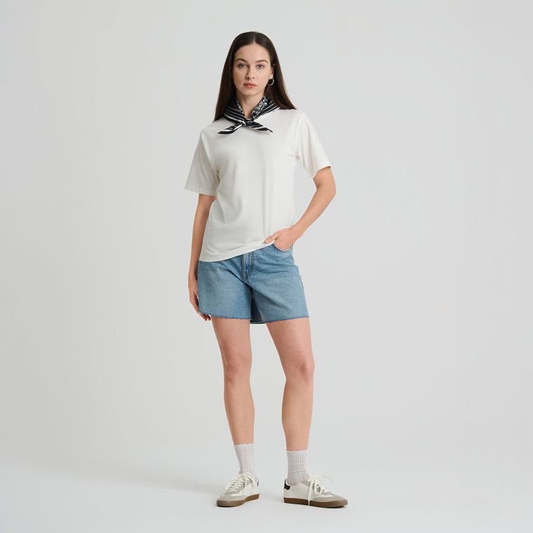 Bandana negru din bumbac unisex NOWEAR