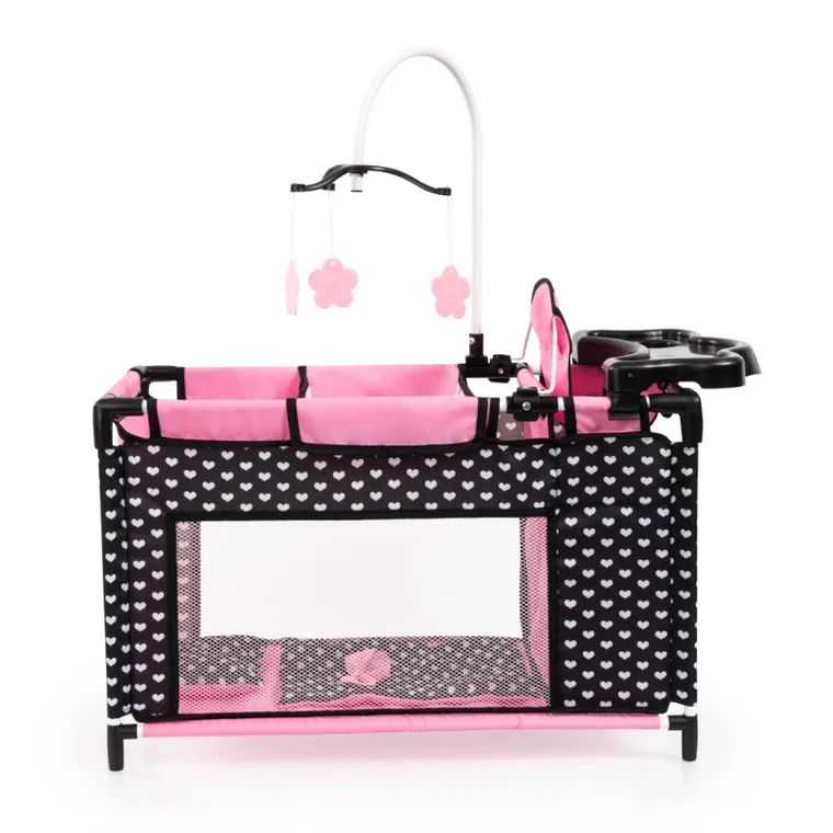 Bayer Design, Multi Bed, patut pentru papusi, negru-roz