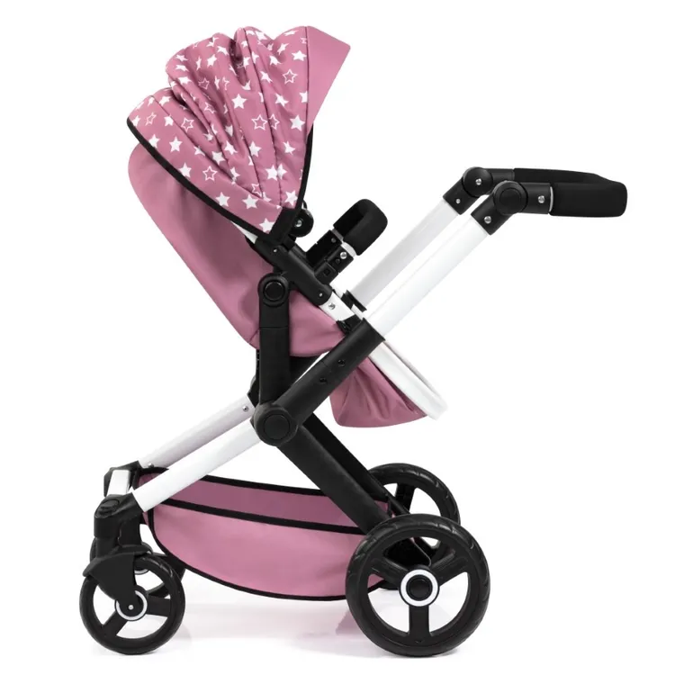 Bayer Design, Xeo, carucior multifunctional pentru papusi, roz