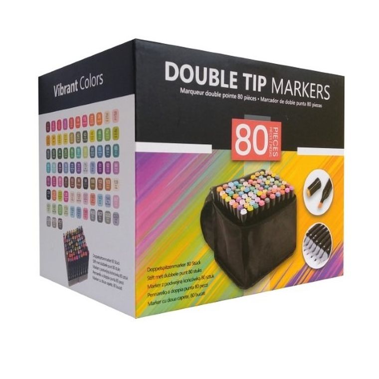 Beniamin, set de markere, 80 buc.