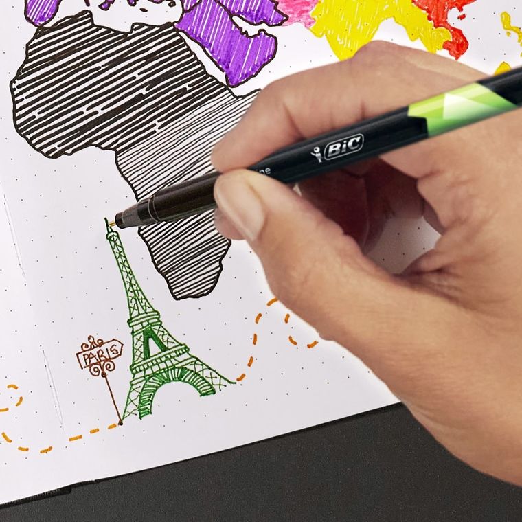 Bic, Intensity Fine, liner, 8 buc.