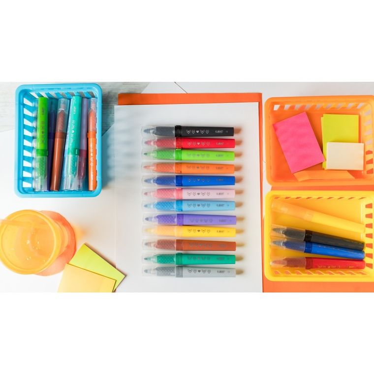 Bic, Kids, Comfort Jumbo, carioci, 12 culori