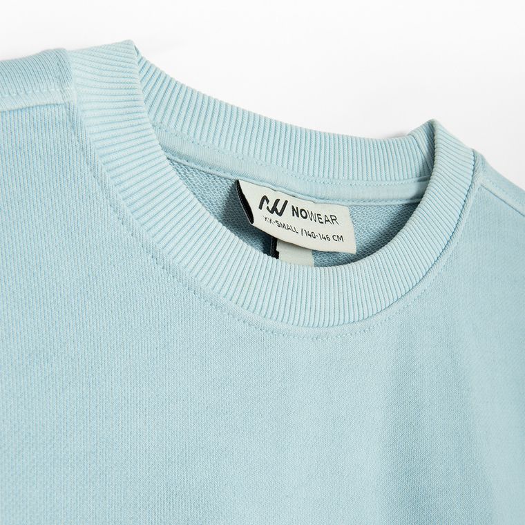 Bluza scurta din bumbac pieptanat NOWEAR