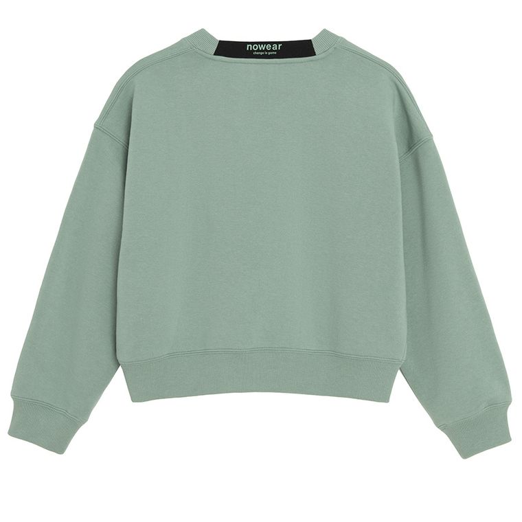 Bluza verde menta cu croiala cropp NOWEAR