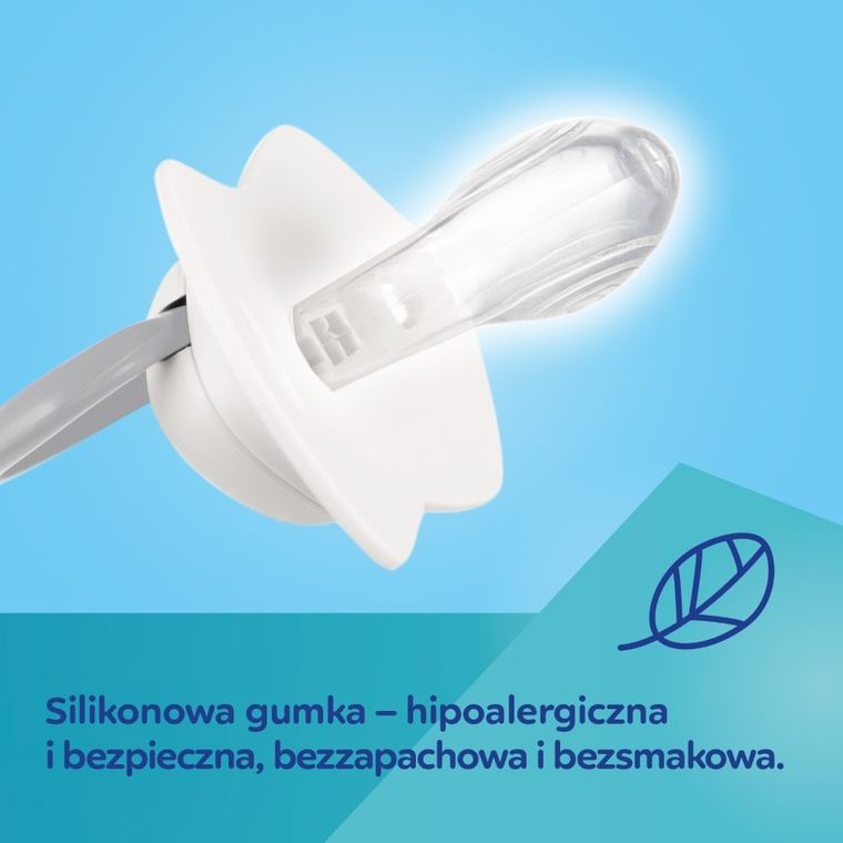 Canpol babies, Goose, suzeta din silicon, simetrica, 6-18 luni, 2 buc.