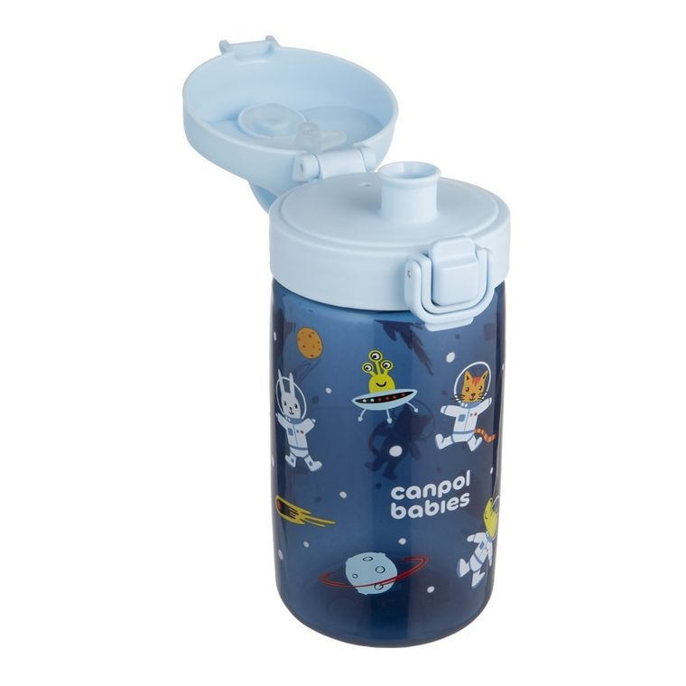Canpol babies, Junior, sticla de apa pentru copii, albastru, 400 ml