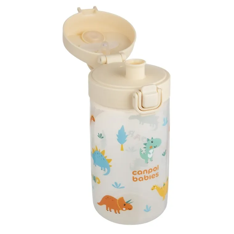 Canpol babies, Junior, sticla de apa pentru copii, bej, 400 ml