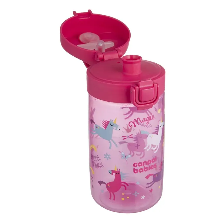 Canpol babies, Junior, sticla de apa pentru copii, roz, 400 ml