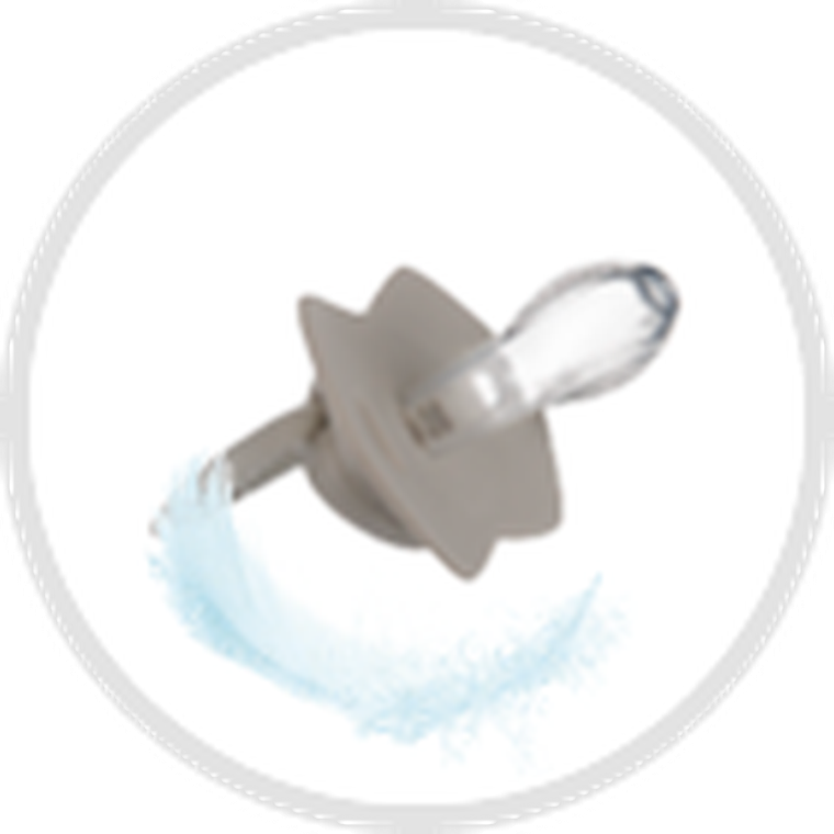 Canpol babies, Royal Baby, suzeta din silicon, simetrica, 0-6m, 2 buc., albastru