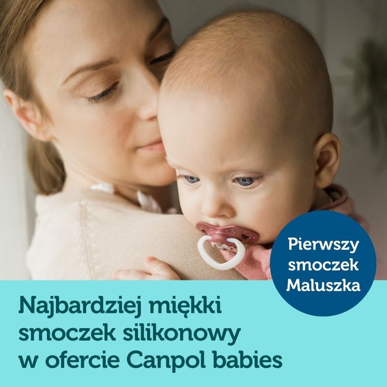 Canpol babies, Sleepy Koala, suzeta din silicon, simetrica, 0-6m, 2 buc., albastru