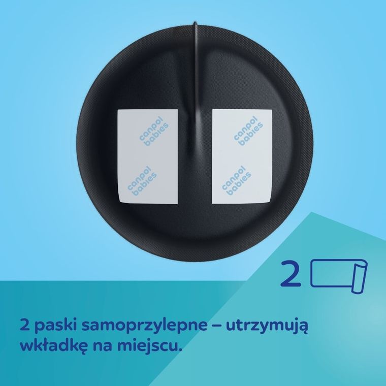 Canpol babies, tampoane pentru san 3D, negru, 60 buc.