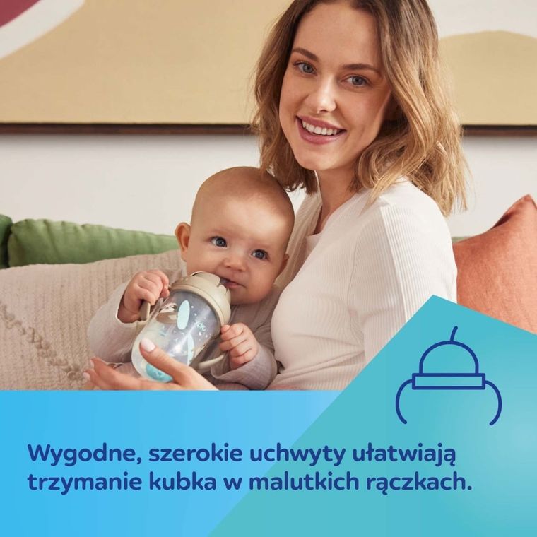 Canpol, canita anti-varsare cu pai + paie de rezerva, gri