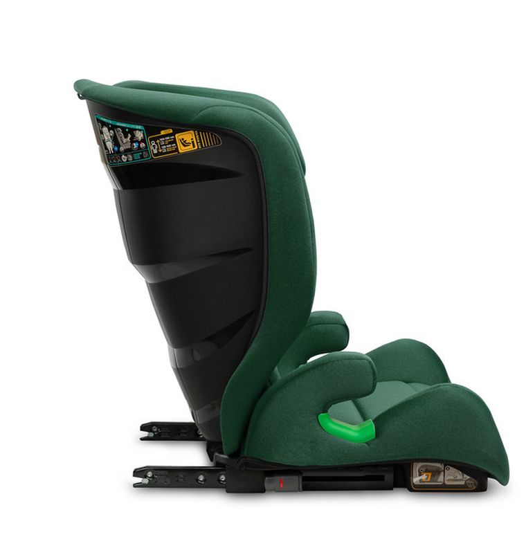 Caretero, Nimbus I-size, scaun auto, inaltator auto, verde inchis, 15-36 kg