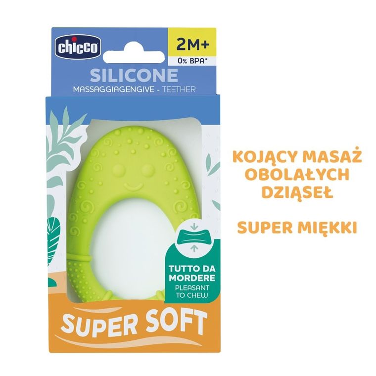 Chicco, Avocado, jucarie dentitie, moale, verde